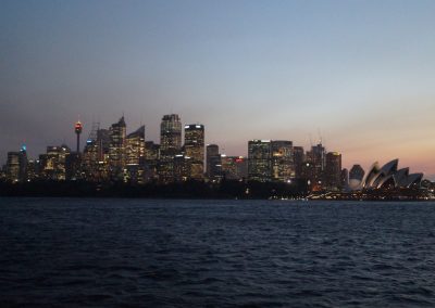 166 2016 Sydney - Skyline bei Sonnenuntergang